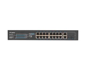 Switch Lanberg switch 16x 100mb poe+/2x 1GB/1x sfp unmanaged rack 10" & 19" gigabit ethernet 150w