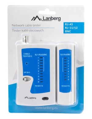 Lanberg cable tester tool for RJ-45, RJ-12, RJ-11, coaxial