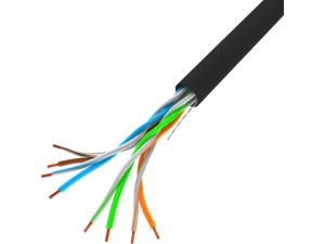 Cable Lanberg LAN cable CAT.5e utp 305m solid cu black fluke