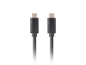 Cable Lanberg USB-C M/M 3.1 GEN 2 CABLE 1.8M 10GB/S PD100W Black