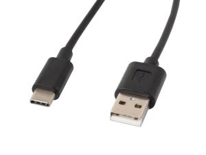 Cable Lanberg USB-C(M) -> USB-A (M) 2.0 cable 1.8m, black