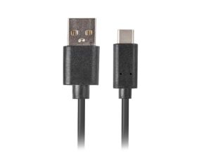 Cable Lanberg USB-C(M) -> USB-A (M) 2.0 cable 0.5m, black QC 3.0
