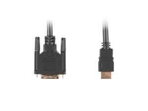 Cable Lanberg HDMI (M) -> DVI-D(M)(18+1) cable 1.8m, single link with gold-plated connectors, black