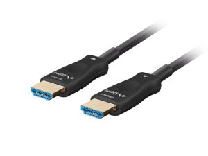 Cable Lanberg HDMI M/M v2.1 cable 50m optical black aoc