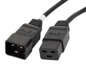 Kabel Lanberg EXTENSION CABLE IEC 320 C19 / C20 1.8m VDE, black