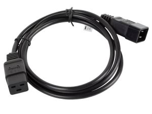 Kabel Lanberg EXTENSION CABLE IEC 320 C19 / C20 1.8m VDE, black