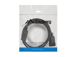 Kabel Lanberg EXTENSION CABLE IEC 320 C19 / C20 1.8m VDE, black