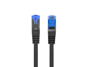 Kabel Lanberg patch cord CAT.6A FTP LSZH CCA 10m Fluke Passed, black