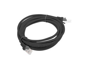 Cable Lanberg patch cord CAT.5E 3m, black