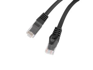 Cable Lanberg patchcord CAT.6 utp lszh cu 1m black fluke passed