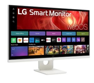 Монитор LG 27U731SA-W, 27" IPS Smart webOS23, 5ms, 1000:1, 350cd/m, FHD 3840 x 2160, ThinQ, DCI-P3 90%, HDR 10, HDMI, USB Type-C , Bluetooth, Speacers 5W x 2, Tilt, White