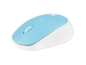 Mouse Natec Mouse Harrier 2, 1600 DPI Bluetooth 5.1 White-Blue