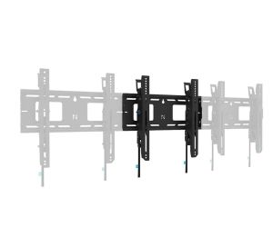Neomounts Level-750 Wall Mount (XL, 125 kg, tiltable, tilt guard, connectable, VESA 400x400)