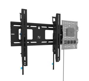 Neomounts Level-750 Wall Mount (XL, 125 kg, tiltable, tilt guard, connectable, VESA 400x400)