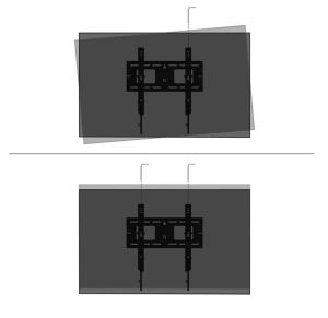 Neomounts Level-750 Wall Mount (XL, 125 kg, tiltable, tilt guard, connectable, VESA 400x400)