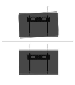 Neomounts Level-750 Wall Mount (XL, 100 kg, tiltable, tilt guard, connectable, VESA 800x600)