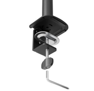 Stand Neomounts Nero Single Flat Screen Desk Mount (phone holder+Quick-fix clamp/grommet)