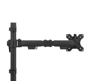 Stand Neomounts Nero Single Flat Screen Desk Mount (phone holder+Quick-fix clamp/grommet)