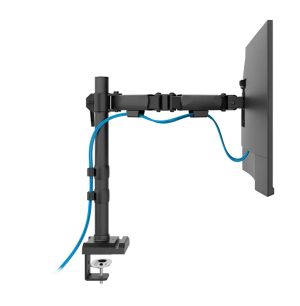 Stand Neomounts Nero Single Flat Screen Desk Mount (phone holder+Quick-fix clamp/grommet)