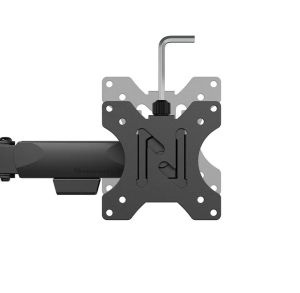 Stand Neomounts Nero Triple Flat Screen Desk Mount (phone holder+Quick-fix clamp/grommet)