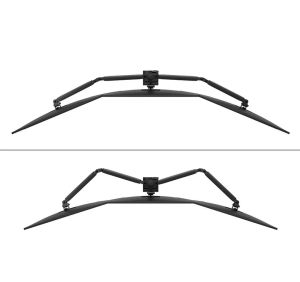 Stand Neomounts Nero Triple Flat Screen Desk Mount (phone holder+Quick-fix clamp/grommet)