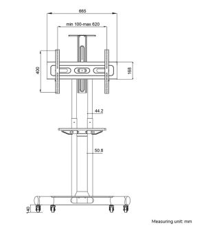 Стойка Neomounts Mobile Flat Screen Floor Stand (32-75")
