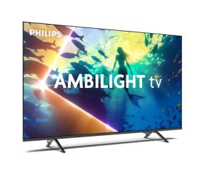 Philips TV 43PUS8010/12, 43" 4K UHD LED, 3840x2160p, 60Hz, DVB-T/T2/T2-HD/C/S/S2, 60Hz, Ambilight 3, Pixel Precise UHD, HDR+, Titan OS, Dolby Atmos & DTS:X, 3*HDMI, 2*USB, VRR, 802.11ac, BT 5.2, 20W RMS, Black