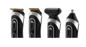 Hair clipper Rowenta TN9140F4, Multistyler Trim & Style Easy, hair + beard + body + ear & nose, cordless, wet & dry, minimum cutting length 0.5mm, hair blade 42mm, 6 fix hair combs, hair cutting lengths 3, 6, 9, 12, mm, beard blade 32mm, 3 fix