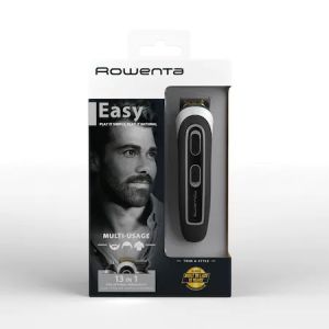 Hair clipper Rowenta TN9140F4, Multistyler Trim & Style Easy, hair + beard + body + ear & nose, cordless, wet & dry, minimum cutting length 0.5mm, hair blade 42mm, 6 fix hair combs, hair cutting lengths 3, 6, 9, 12, mm, beard blade 32mm, 3 fix