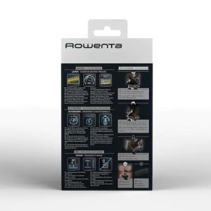 Hair clipper Rowenta TN9140F4, Multistyler Trim & Style Easy, hair + beard + body + ear & nose, cordless, wet & dry, minimum cutting length 0.5mm, hair blade 42mm, 6 fix hair combs, hair cutting lengths 3, 6, 9, 12, mm, beard blade 32mm, 3 fix