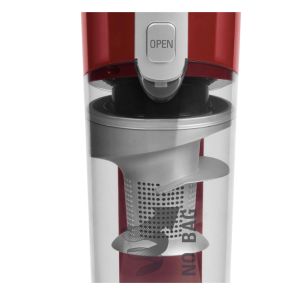 Vacuum cleaner Rowenta RH6543WH, AIR FORCE EXTREME, cyclonic technology, 14.4V lithium ion battery, up to 30 min. running time, 5 h recharging time, Head with LED, dust container capacity: 0.65 L, 80 dB(A), red