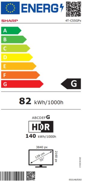 Телевизор Sharp 55GP6260E, 55" QLED Google TV, 4K Ultra HD 3840x2160 Frameless, AQUOS, DVB-T/T2/C/S/S2, Active Motion 1000, HDR10, Dolby Atmos, Dolby Vision, Google Assistant, Chromecast Built-in, HDMI 2.1 with eARC, 3.5mm Headphone jack / line-out, USB, 