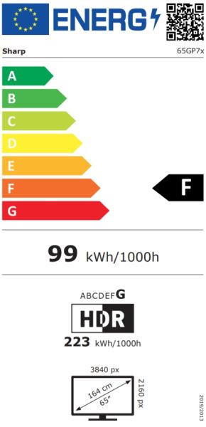 Television Sharp 65GP7265E, 65" QLED Google TV, 4K Ultra HD 3840x2160 Frameless, AQUOS, DVB-T/T2/C/S/S2, Active Motion 1200, HDR10, Dolby Atmos, Dolby Vision, Google Assistant, HARMAN/KARDON, Chromecast Built-in, Aluminum, USB, Wi-Fi, Bluetooth, LAN, Sola