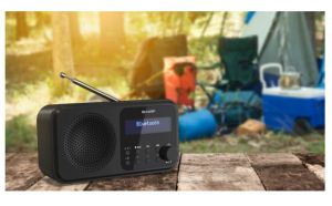 Радио Sharp Radios DR-P420(BK), PORTABLE DIGITAL RADIO, Bluetooth 5.0, 20 DAB+/DAB/FM, Auto time/date, LCD Display, Dual alarm,Micro USB x1 (power supply),3.5mm Headphone jack / line-out, Black