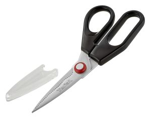 Scissors Tefal K2071314, Ingenio, Kitchen scissors, Kitchen tools, Stainless steel, 30.2x13.4x3.6cm, Up to 230°C, Dishwasher safe, black