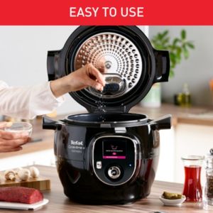 Мултикукър Tefal CY855830 Cook4me Connect + 150 BG recipes, 6L, black