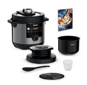 Мултикукър Tefal CY778830 Turbo Cuisine N'Fry 7,6L (Crispy Lid Included), 1200W, Epc, Automatic Prg (10+5Air Frying), Easy Steam Release