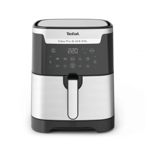 Уред за здравословно готвене Tefal EY801D15, Easy Fry XXL Flexcook, 2in1 silver, 6.5L (8 portions) / 1.5kg, dual zones, perfect searing, 8 automatic programs