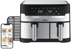 Healthy cooking device Tefal EY905D10 DUAL EASY FRY & GRILL SS EU