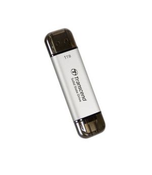 Hard disk Transcend 1TB, External SSD, ESD310S, USB 10Gbps, Type C/A, Silver