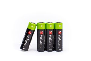 Battery Verbatim RECHARGEABLE BATTERY AA 4 PACK / HR6