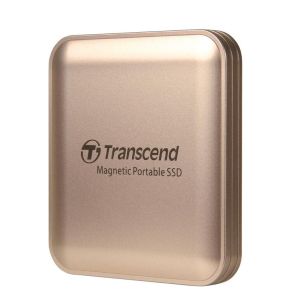 Transcend 1TB External SSD ESD420G USB 20Gbps Type C Magsafe Champagne Gold Hard Drive