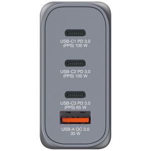 Charger Verbatim GNC-100 GaN Charger 4 Port 100W USB A/C (EU/UK/US)