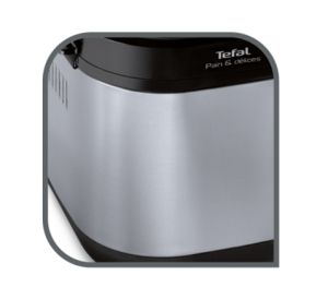 Breadmaker Tefal PF240E38, Pain Plaisir, Breadmaker, 500/750/1 kg, 20 programs, black/Inox, 720W, 3 Levels of firing