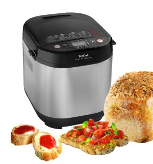 Breadmaker Tefal PF240E38, Pain Plaisir, Breadmaker, 500/750/1 kg, 20 programs, black/Inox, 720W, 3 Levels of firing