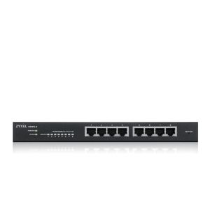 Switch ZyXEL GS1915-8, 8-port GbE Smart hybrid mode Switch, standalone or NebulaFlex Cloud, desktop,fanless