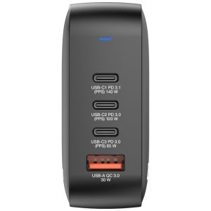 Verbatim Mini GaN Charger 165W 4 Port US plug with EU and UK adaptors