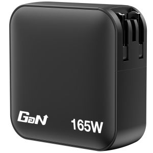 Verbatim Mini GaN Charger 165W 4 Port US plug with EU and UK adaptors