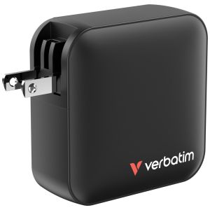 Verbatim Mini GaN Charger 165W 4 Port US plug with EU and UK adaptors