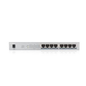 Switch ZyXEL GS1008-HP, 8 Port Gigabit PoE+ unmanaged desktop Switch, 8 x PoE, 60 Watt